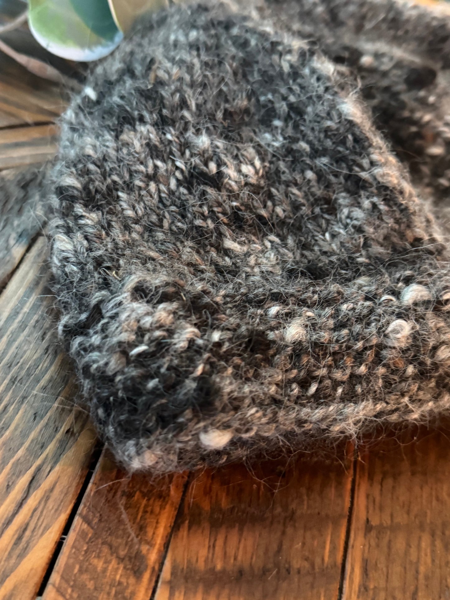 Handspun Suri Llama Hat (Blaze, Spice and Pepper)